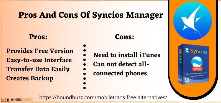 Pros And Cons Of Syncios Manager