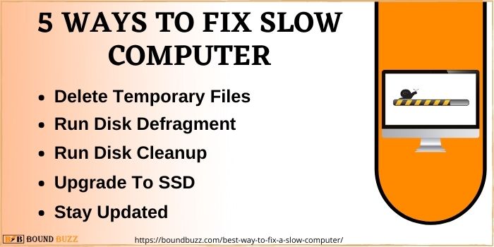5 ways to fix a slow computer or laptop