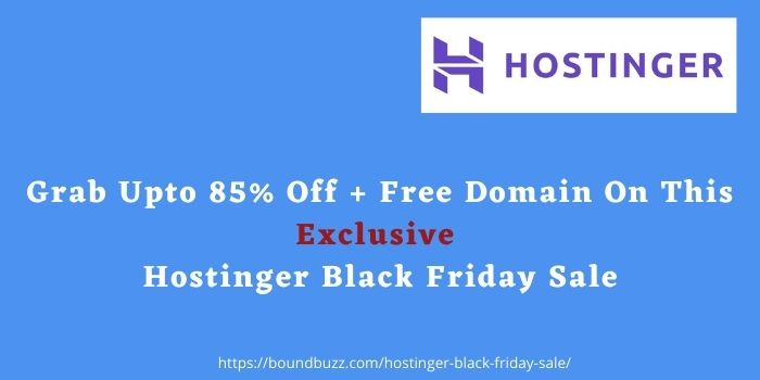 Hostinger Black Friday Deal