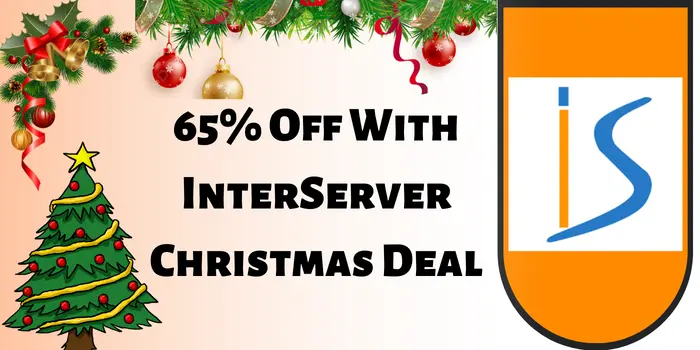 65% off with InterServer Christmas sale 2022